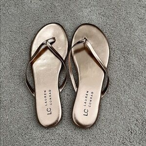 Lauren Conrad Rose Gold Sandals